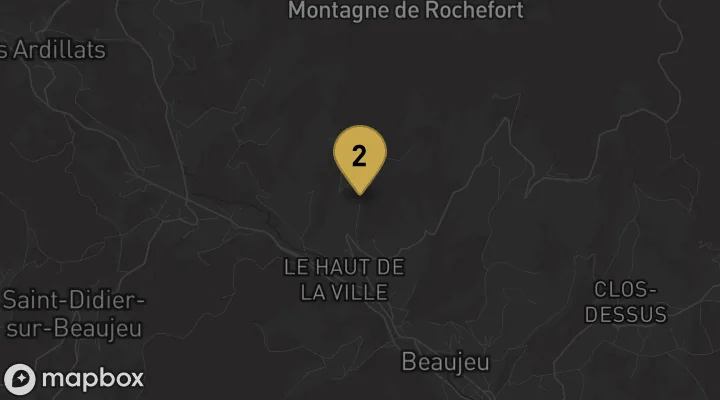 Carte : Domaine de Vavril à Beaujeu